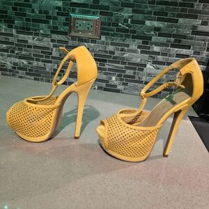 Yellow heels